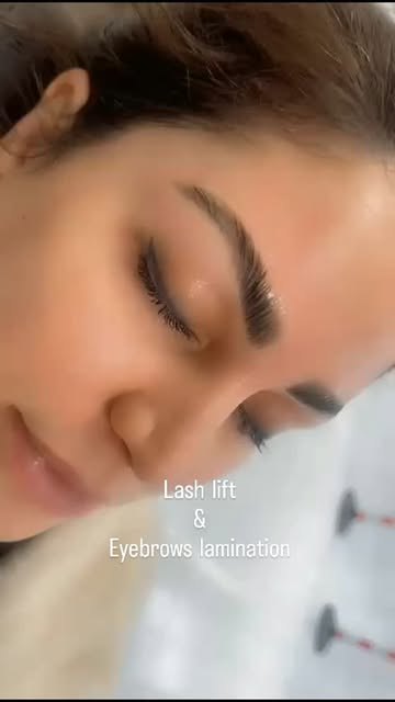 Lash and brow result at Azi Beauty