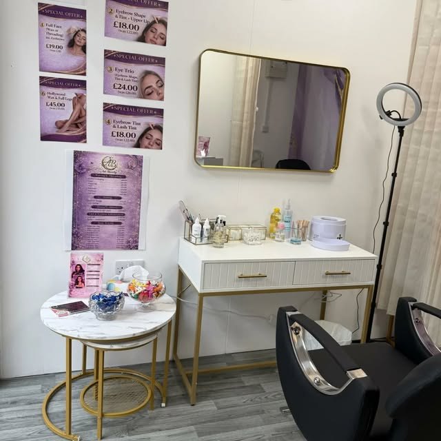 The treatment room at Azi Beauty